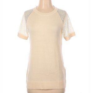 Reiss Adele Lace Short Sleeve Knit